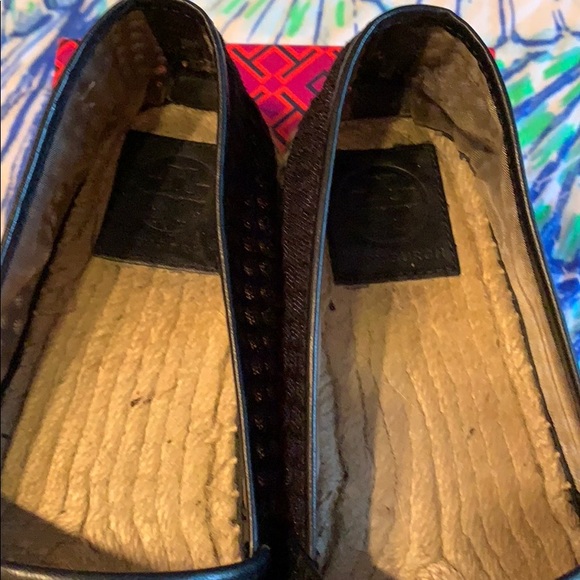 Tory Burch Grenada Mesh Leather Espadrilles 9 M - Picture 3 of 6